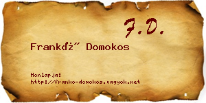 Frankó Domokos névjegykártya